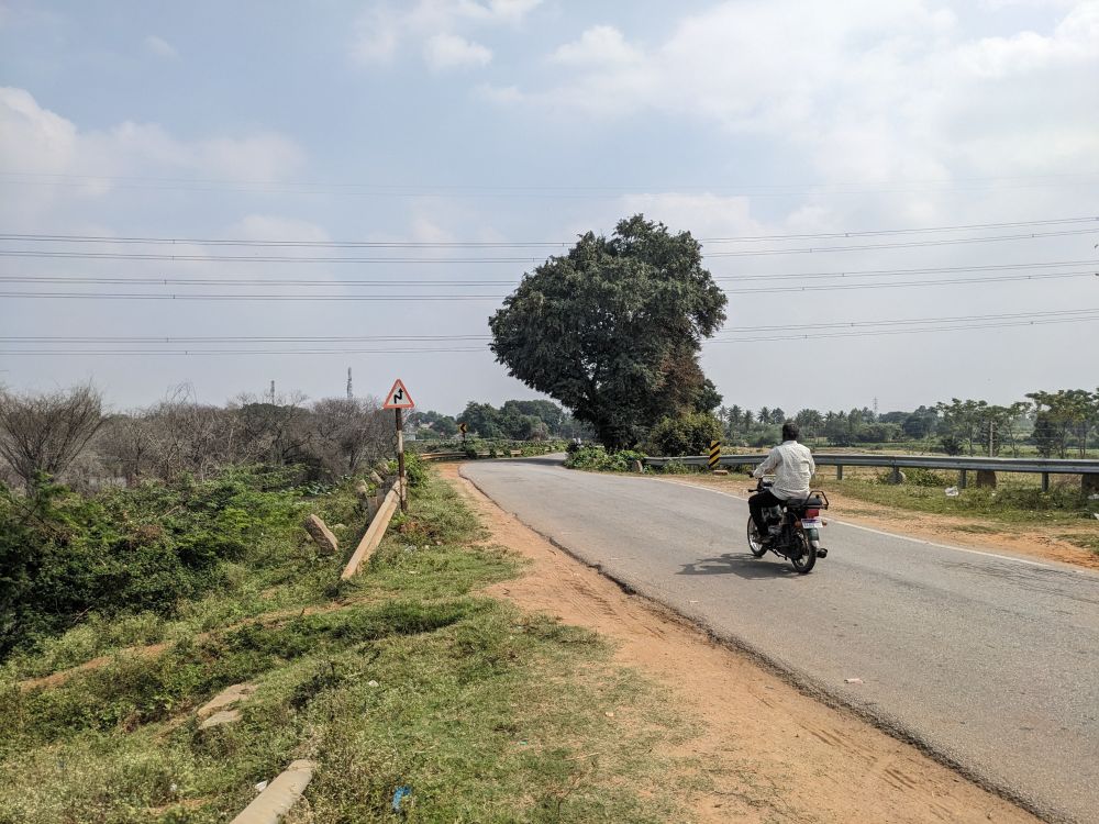 further ahead was the road, nandi hills, karnataka