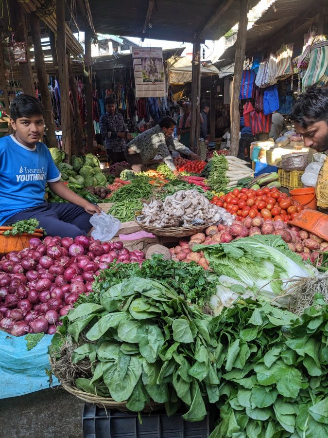 seller vegetables fruits siliguri weekly market