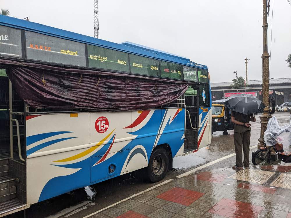 a bus in karnataka india
