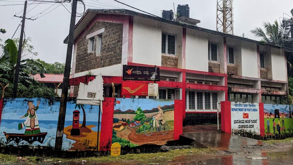 post office stone building in mangalore karnataka