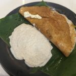 butter benne dosa mysore old hotel a plate of dosa with coconut chutney