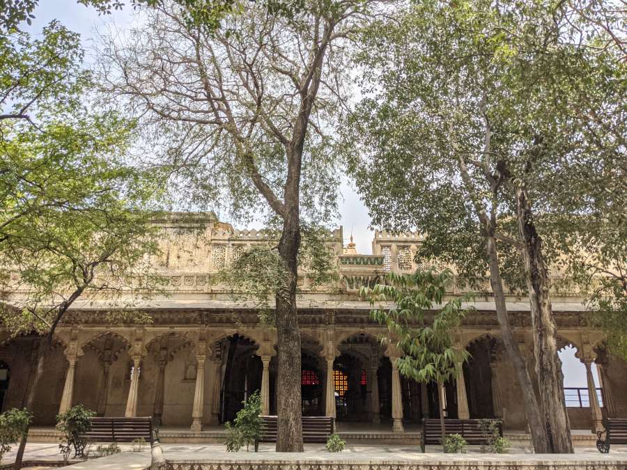 the royal city palace udaipur rajasthan tiny