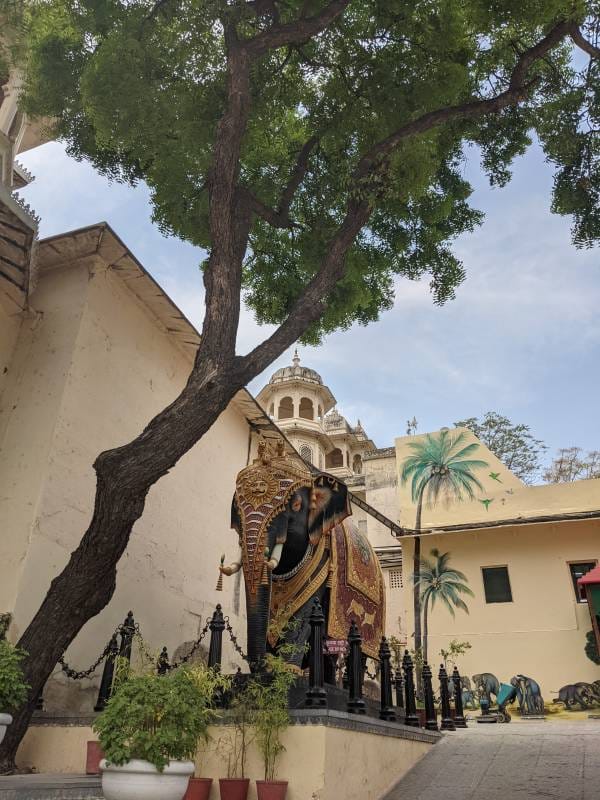 walking towards the city palace udaipur rajasthan india (1)