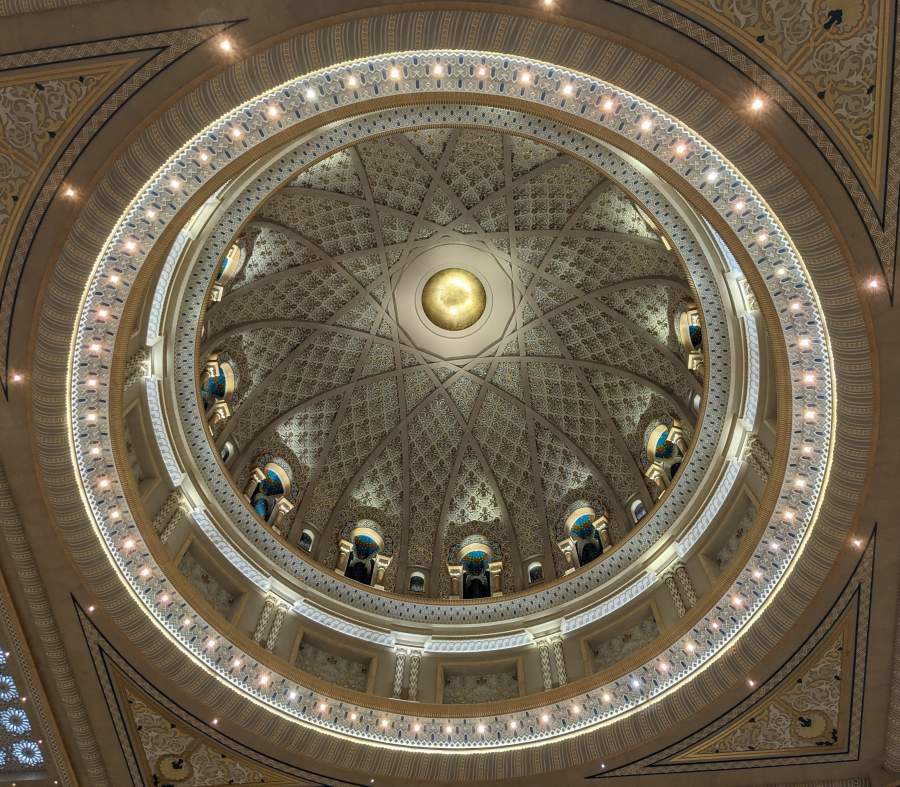 The Presidential Palace in Abu Dhabi (The UAE): To See or Not To See 4 a nice dome in the presidential palace abu dhabi the UAE middle east that i liked