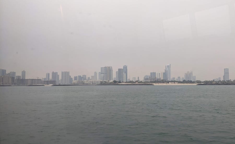 Dusty Sharjah: The Poorer Brother of Abu Dhabi and Dubai 8 the view from the Dubai ferry