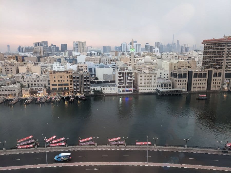Dusty Sharjah: The Poorer Brother of Abu Dhabi and Dubai 4 the view of dubai creek from my panoramic windows hotel