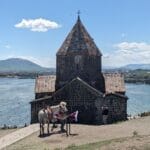 Sevanavank monastery lake sevan near sevan writers house armenia
