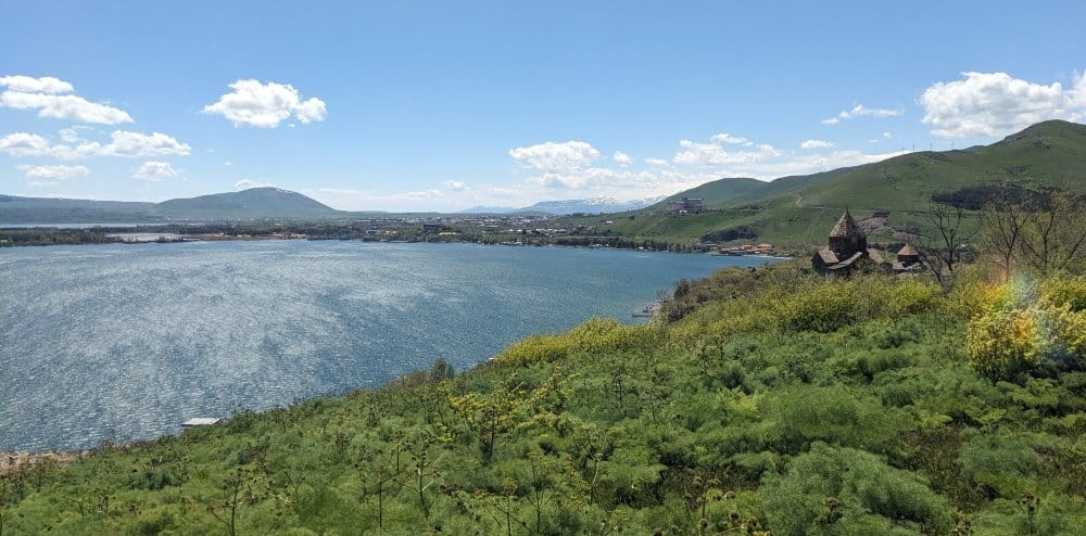 the beautiful sevan lake sevan city armenia hitchhiking from alaverdi to sevan (1)