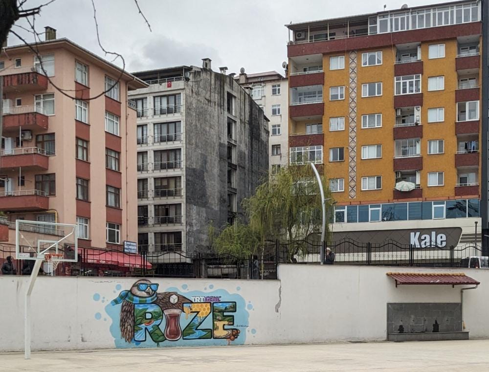 Passing By Rize, Turkey: Pumpkin and Baklava Adventures 2 turkey rize city graffiti in the basement buildings rize city turkey